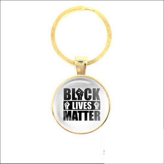 Sleutelhanger Glas - Black Lives Matter