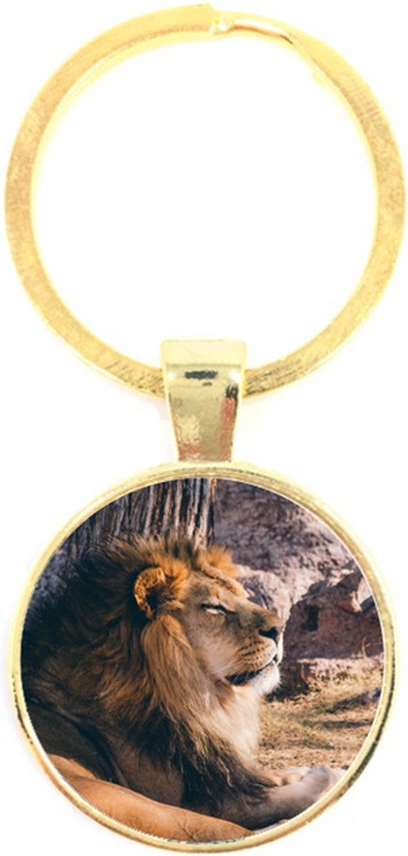 Sleutelhanger Glas - Leeuw