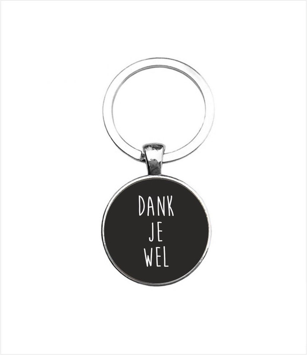 Sleutelhanger Glas - Dank je Wel