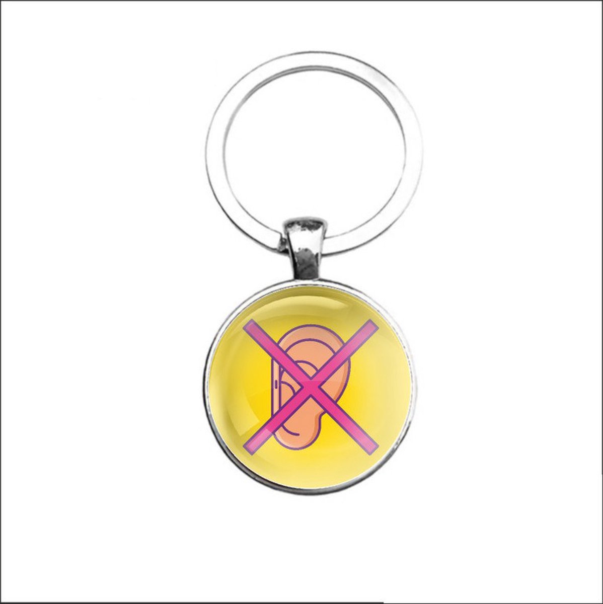 Sleutelhanger Glas - Slechthorend