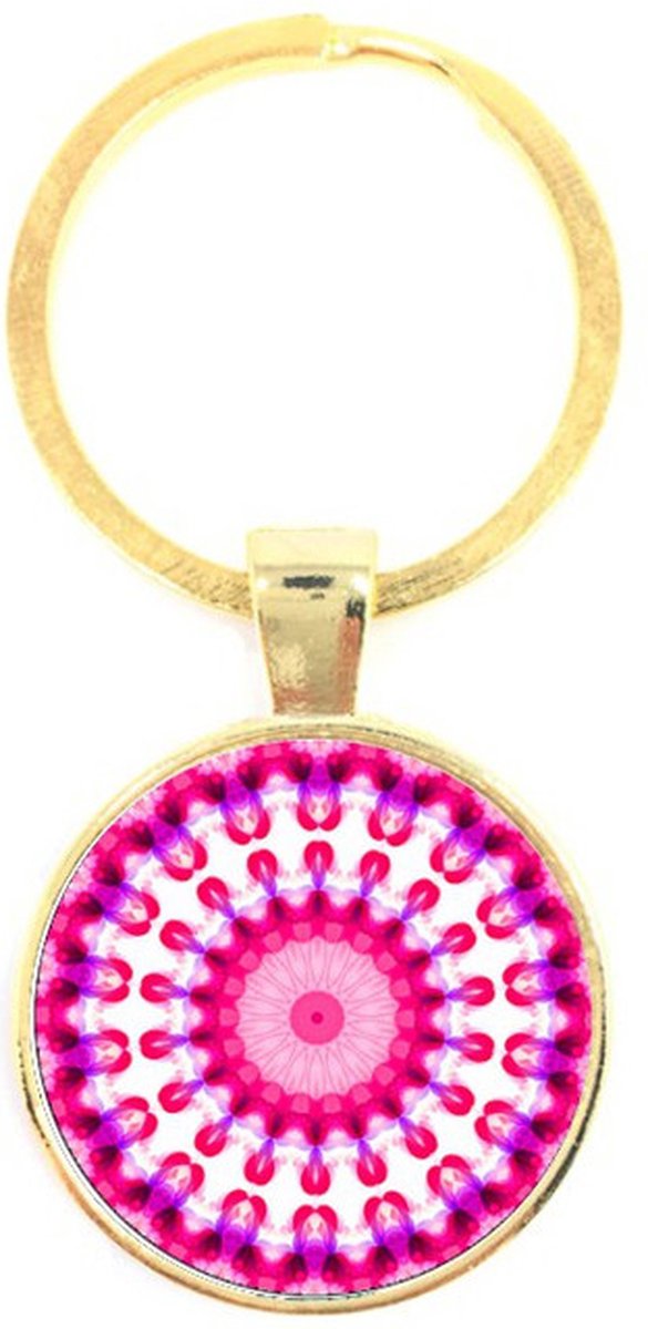 Sleutelhanger Glas - Mandala