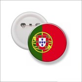Button Met Speld 58 MM - Vlag Portugal