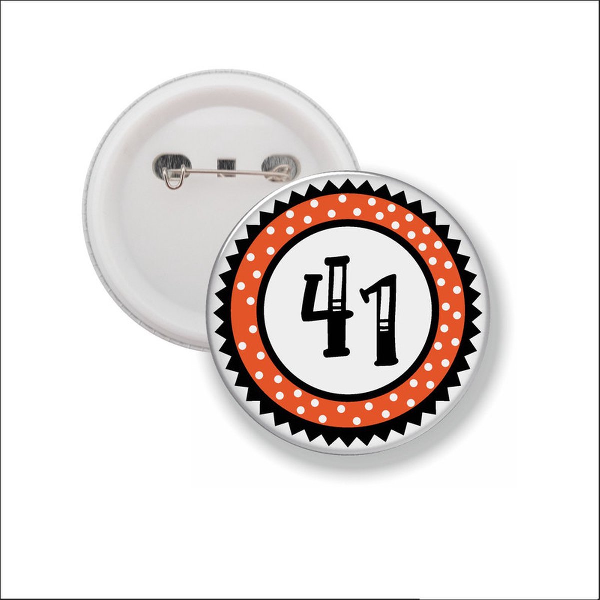 Button Met Speld 58 MM - 41