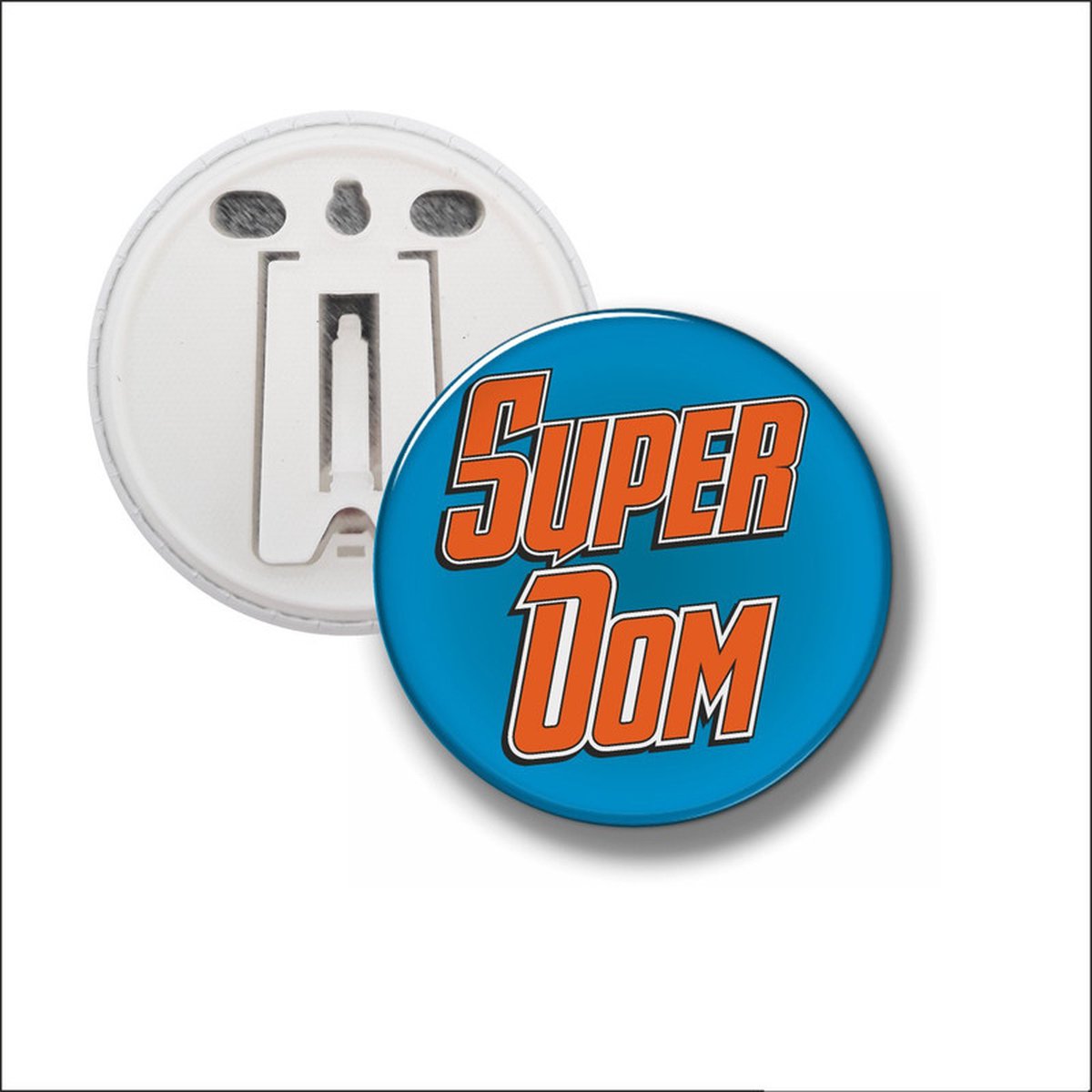 Button Met Clip 58 MM - Super Oom