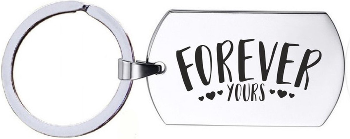 Sleutelhanger RVS - Forever Yours