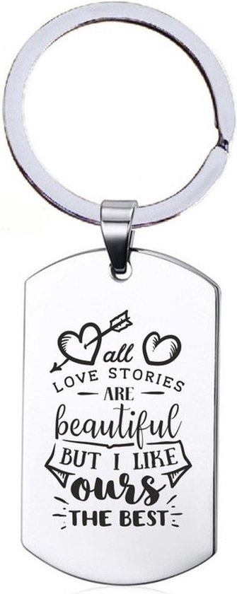 Paper Dreams | Hart sleutelhanger I love you