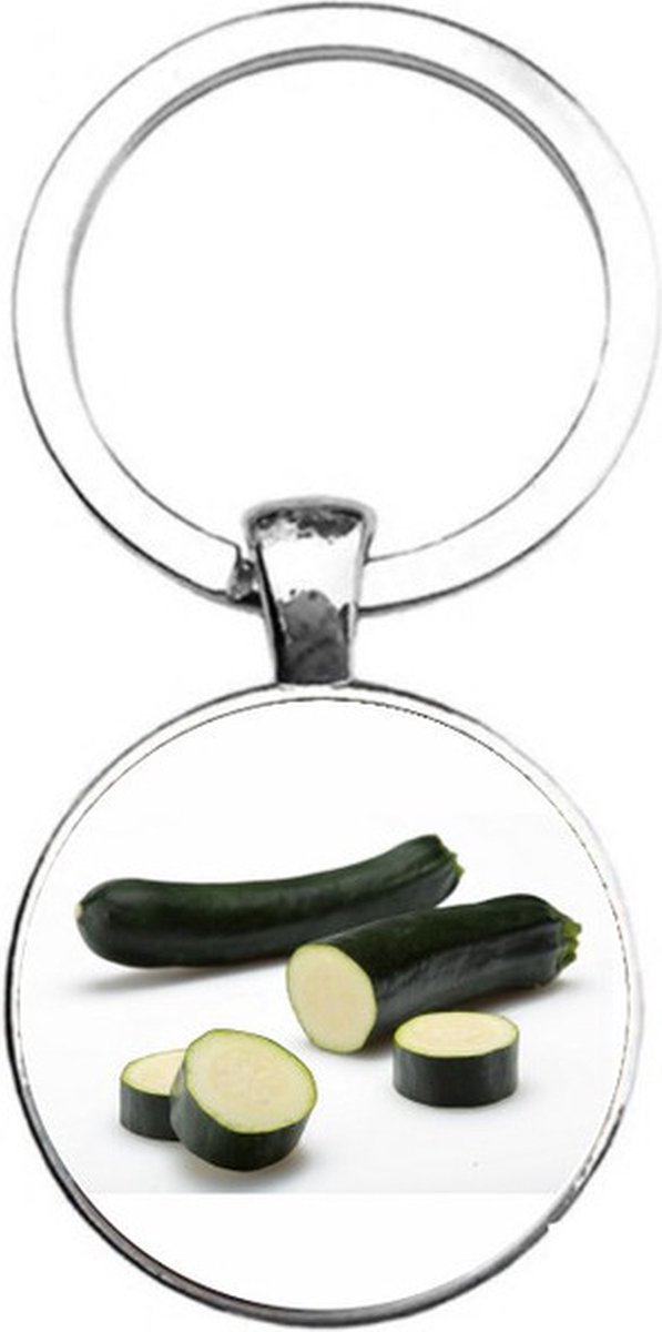 Sleutelhanger Glas - Courgettes
