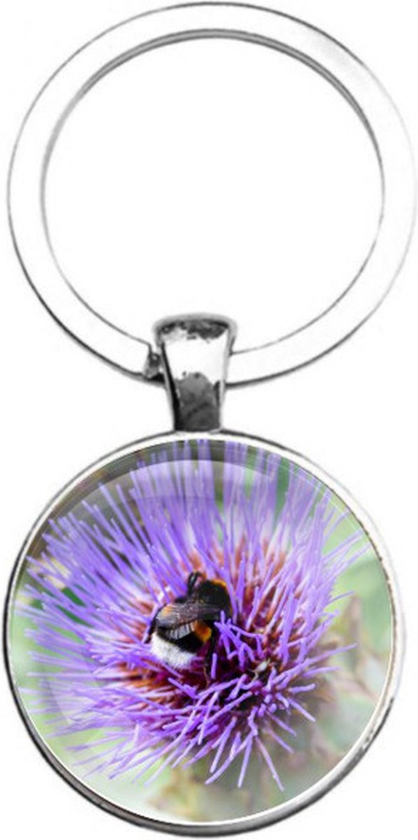 Sleutelhanger Glas - Bij