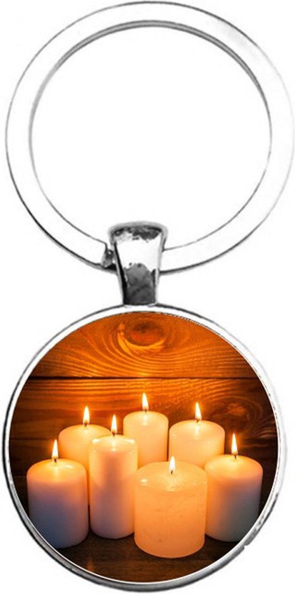 Sleutelhanger Glas - Kaarsen