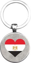 Sleutelhanger Glas - Vlag Egypte