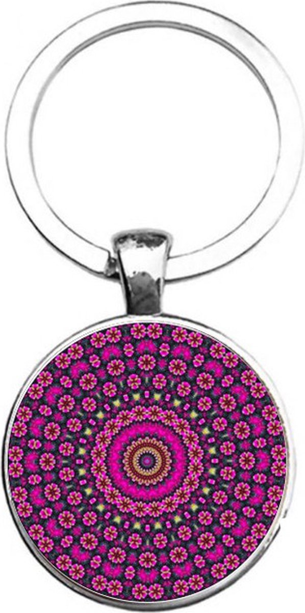 Sleutelhanger Glas - Mandala