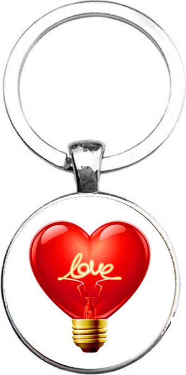 Sleutelhanger Glas - Love