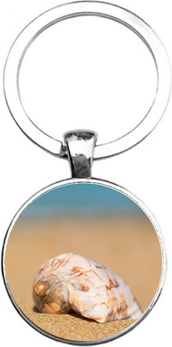 Sleutelhanger Glas - Schelp
