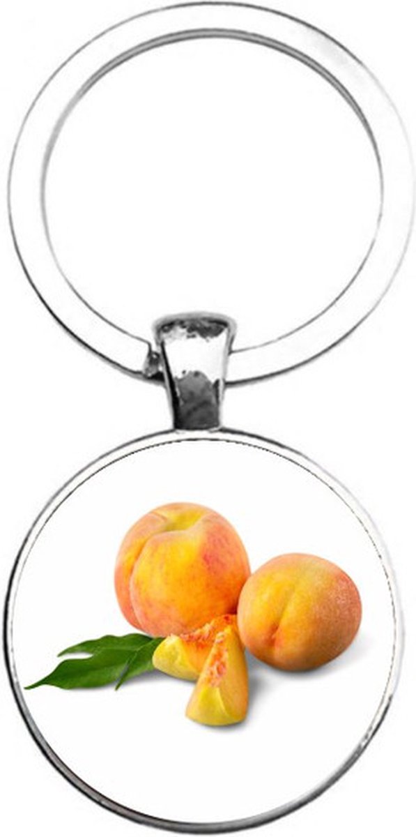 Sleutelhanger Glas - Perzik