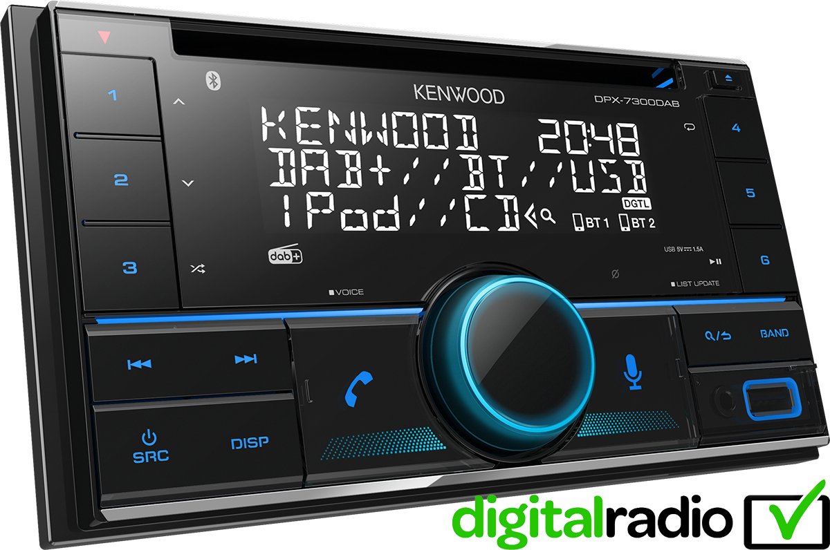 Kenwood DP-X7300DAB 2DIN Autoradio - Multicolor – foto 2