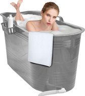 EKEO - Zitbad Bath Bucket XL - 125 cm - Ligbad - Ice Bucket - Grijs