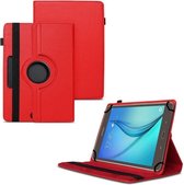 LuxeBass Universele Tablet Hoes voor 10 inch Tablet - 360° draaibaar - Rood