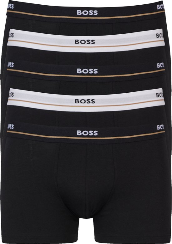 HUGO BOSS Essential trunks (5-pack) - heren boxers kort - zwart - Maat: L
