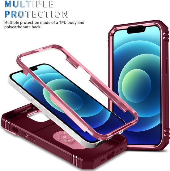 Ring Kickstand with Camera Shield - Coque pour iPhone 14 - Rose