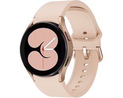 By Qubix - Compatible Samsung bandje - Classic sportbandje - 20mm - Zand roze - Geschikt voor Samsung Galaxy Watch 7 (40 & 44mm) - Galaxy Watch FE - Galaxy Watch 6 - Galaxy Watch 6 Pro - Galaxy Watch 5 - 5 Pro - Galaxy Watch 4 - 4 Classic