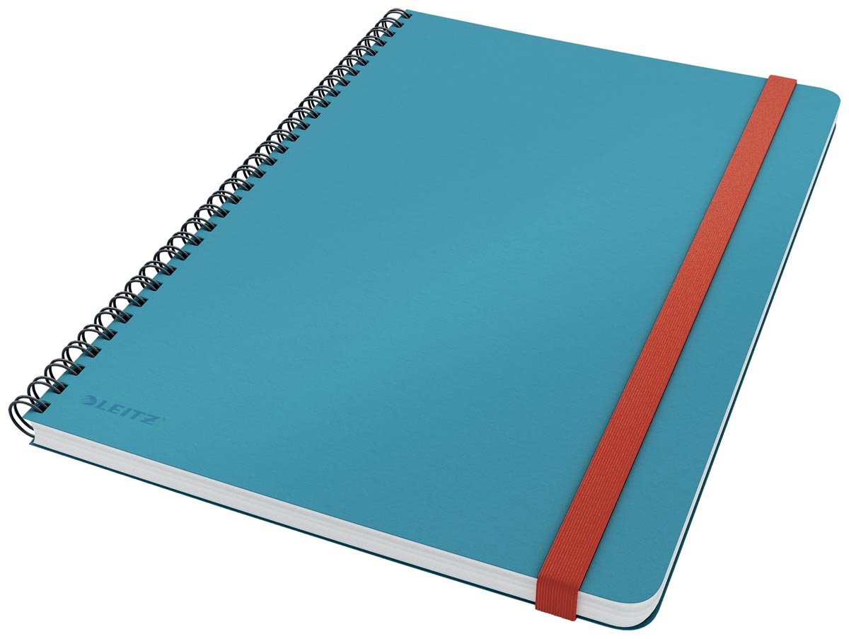 Notitieboek Leitz Cosy B5 lijn spiraal blauw - 5 stuks