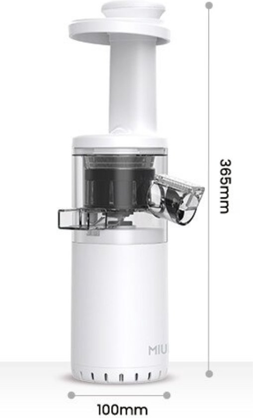 Bolture Slowjuicer - Juicer - Blender - Sapcentrifuge - Fruitpers - Smoothie - Wit van Bolture — afbeelding 4