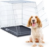 Relaxdays hondenbench met bodemplaat - inklapbare bench - autobench metaal - kofferbak - XL