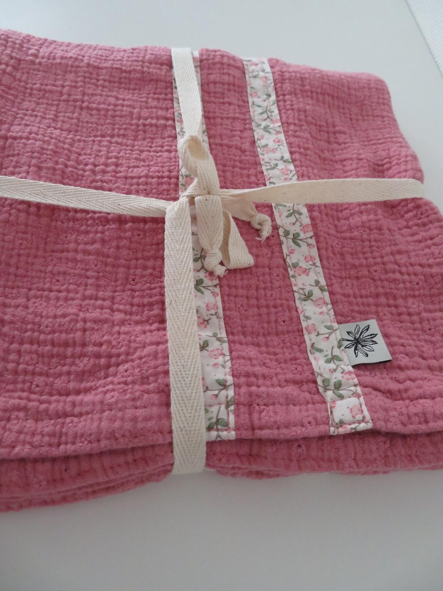 Goedkoopste Hydrofiele doek - hydrofiele Multi doek- Swaddle - Inbakerdoek - Wikkeldeken- Omslagdoek Baby - cadeau set 70x100cm - 100 katoen ( handgemaakt Sweet baby Bedstraw