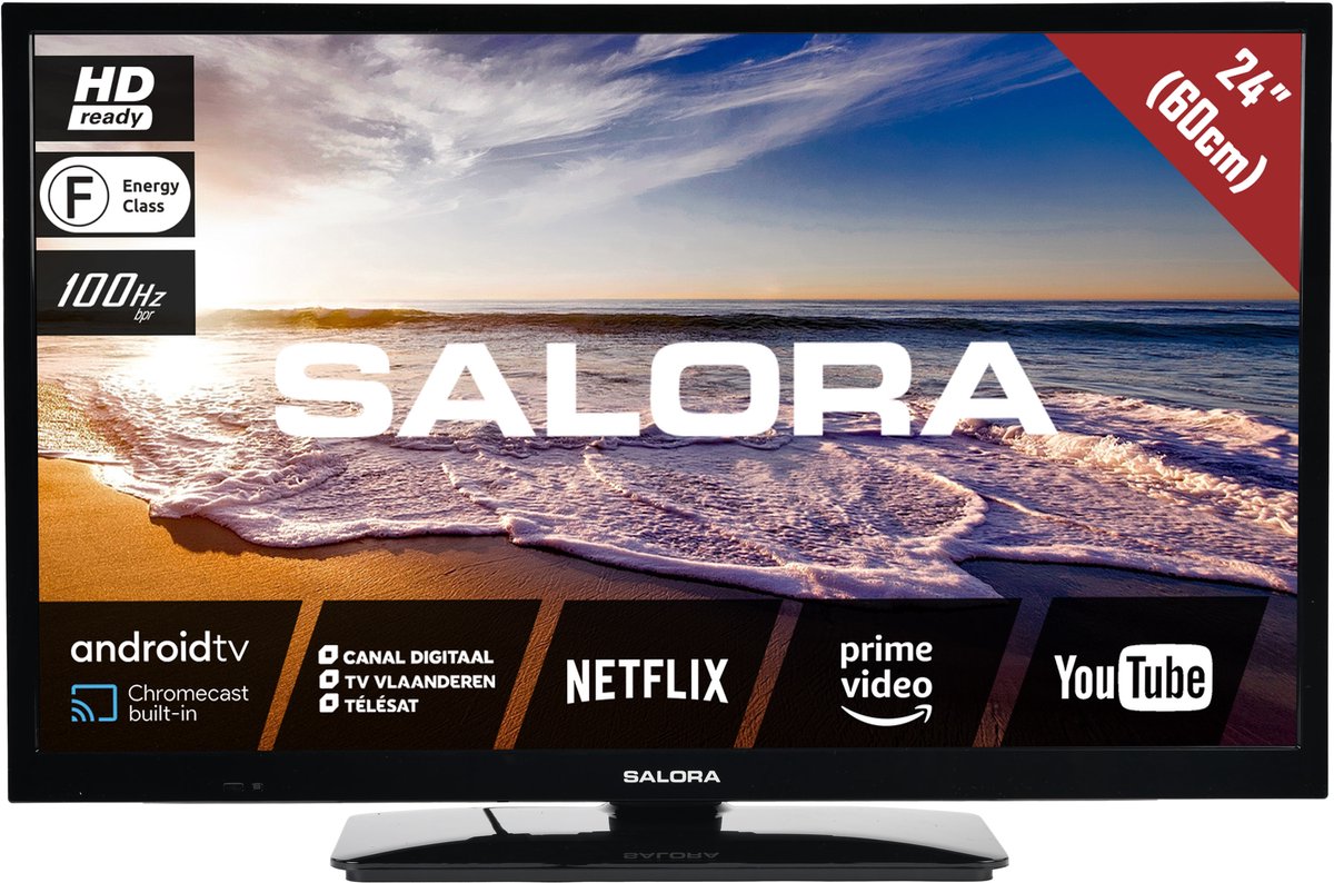 Salora 24LED9109CTS2ANDROID - 24 inch - HD - Android TV - 2022