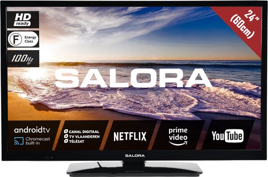 Salora 24LED9109CTS2ANDROID - 24 inch - HD - Android TV - 2022