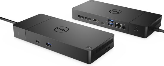 DELL WD19TBS-180W Bedraad USB 3.2 Gen 2 (3.1 Gen 2) Type-C Zwart