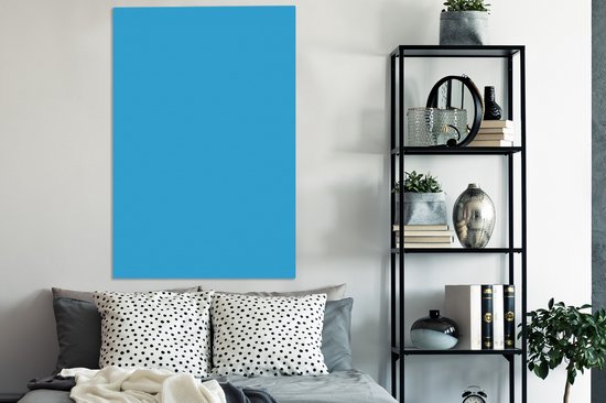 Tableau sur toile Blauw - Lumière - Couleurs - 80x120 cm - Décoration murale