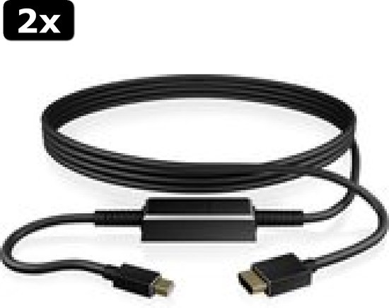 Adattatore ICY BOX IB-AC506 Da Mini DisplayPort A HDMI - Nero, Cavo Di Conversione Video