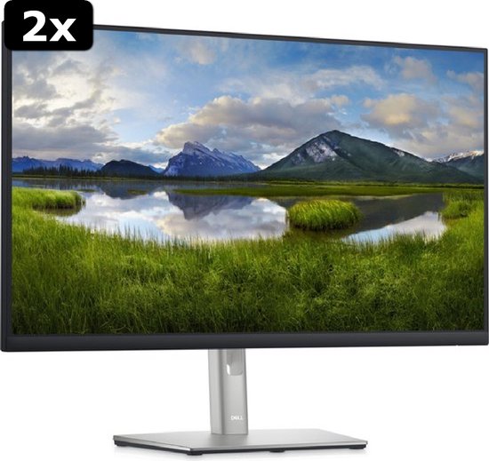 2x Dell P2722HE - USB-C Hub Monitor - 65w - RJ45 - 27 Inch | bol