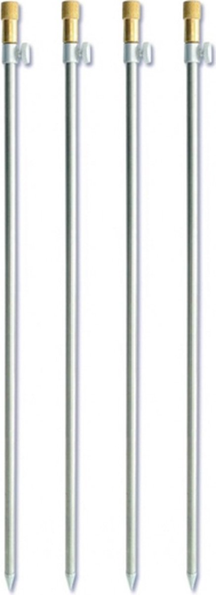 Zebco Bank Stick RVS 60-100cm, 4 stuks! | Banksticks