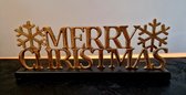 Kerst - Kerstdecoratie - Kerstdagen - Kerstmis - Kerstwoorden in goud "Merry Christmas"
