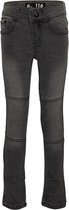 Dutch Dream Denim - Spijkerbroek - YEYOTE - EXTRA SLIM FIT Jogg jeans met dubbele laag stof op de knieën - grijze wassing - Maat 140