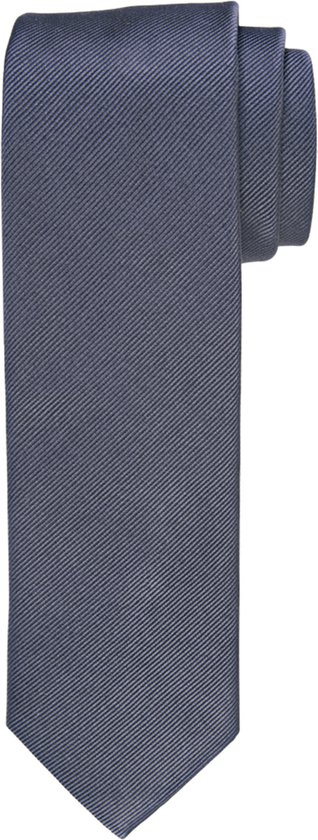 Profuomo stropdas - zijde - antraciet grijs - Maat: One size