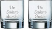 Gegraveerde Whiskeyglas 20cl De Leukste Muoike-De Leukste Omke
