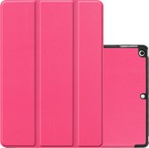 Hoes - Geschikt voor Apple iPad 7 (2019) - 10.2 inch - 7e Generatie - Dun & Stevig - Trifold Bookcase - Hard Cover - Hardcover Book Case - Tablet Hoesje - Roze