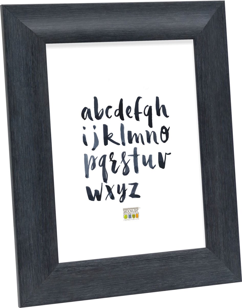 Deknudt Frames fotolijst S45MF2 - zwart - houtstructuur - foto 10x15