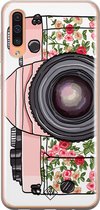 Casimoda® hoesje - Geschikt voor Samsung A50/A30s - Hippie Camera - Backcover - Siliconen/TPU - Roze