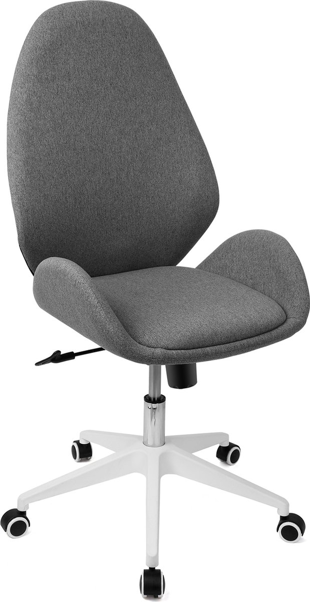 FOXSPORT Bureaustoel - Bureaustoelen voor volwassenen - Ergonomische - Kinder Bureaustoe - Verstelbaar - Lounge Stoel - Kinderen - Comfortabele en Stijlvolle Stoel - Grijs