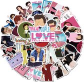Harry Styles Stickers - One Direction - Muziek - set 50 stuks - Laptop Stickers - Stickervellen
