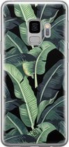 Casimoda® hoesje - Geschikt voor Samsung S9 - Palmbladeren Bali - Backcover - Siliconen/TPU - Groen