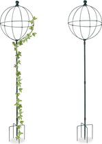 Relaxdays plantensteun set van 2 - 170 cm - klimplantensteun - klimsteun planten - rozen