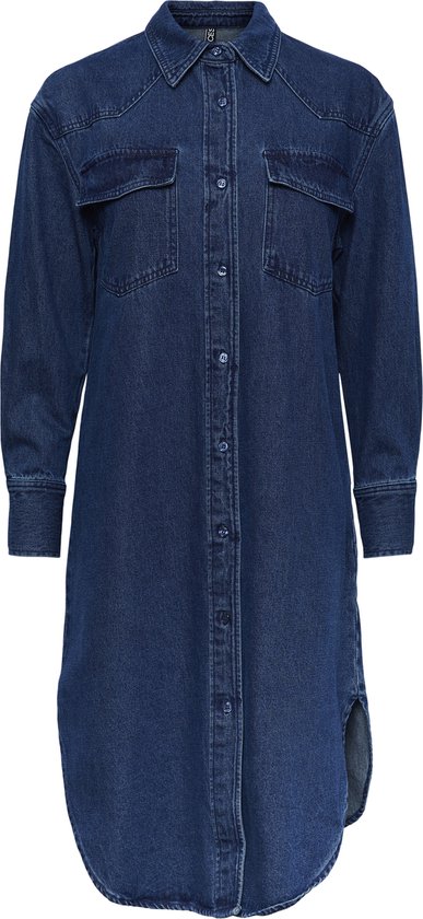 PIECES PCNURSEL LS DENIM SHIRT DRESS BC Dames Jurk Maat M bol