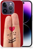 GSM Hoesje Geschikt voor iPhone 14 Pro TPU Bumper Super als Valentijnscadeau Liefde