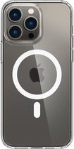 Spigen - Ultra Hybrid Mag hoesje iPhone 14 Pro Max - transparant/wit