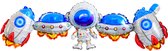 Ballonnen Verjaardag - Ruimtevaart Astronaut Thema - Verjaardag Versiering - Raket Ballon - Helium Geschikt - Fienosa